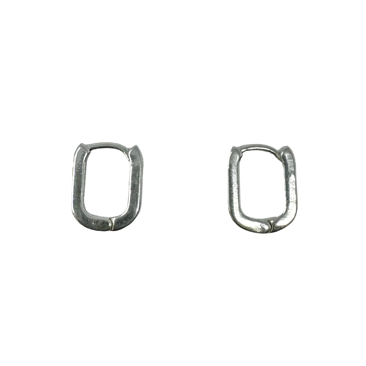 925 Sterling Silver Oval Hoop Earrings