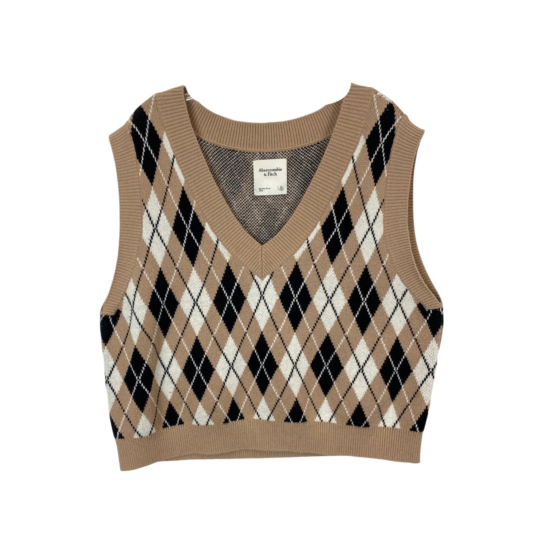 Abercrombie & Fitch Argyle Sweater Vest