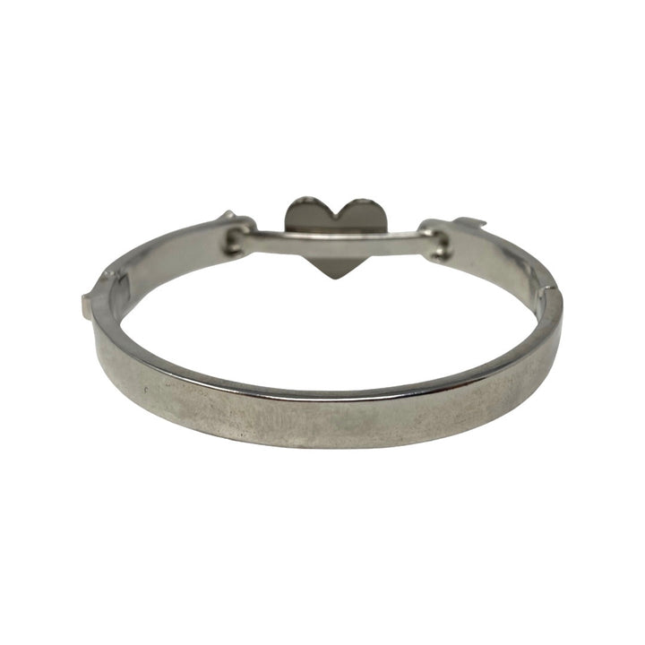 Vince Camuto Silver and Red Pave Heart Bracelet-Back