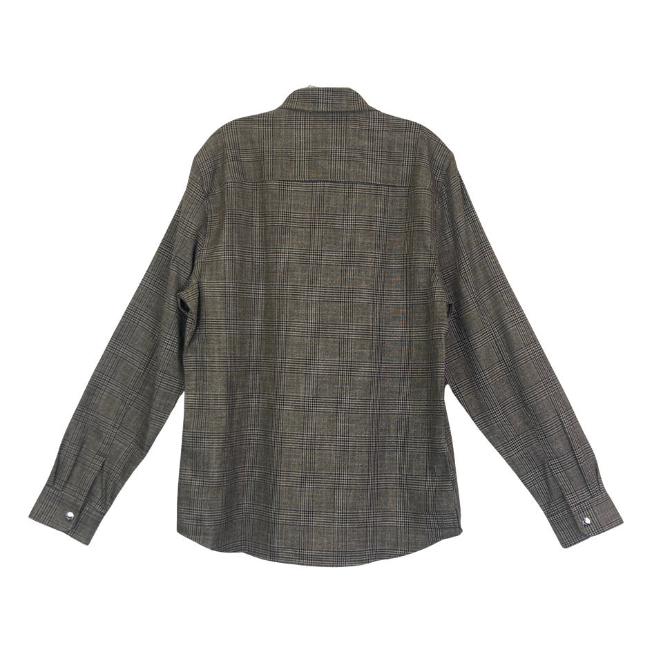 Reiss Peaky Check Press Stud Overshirt-Back