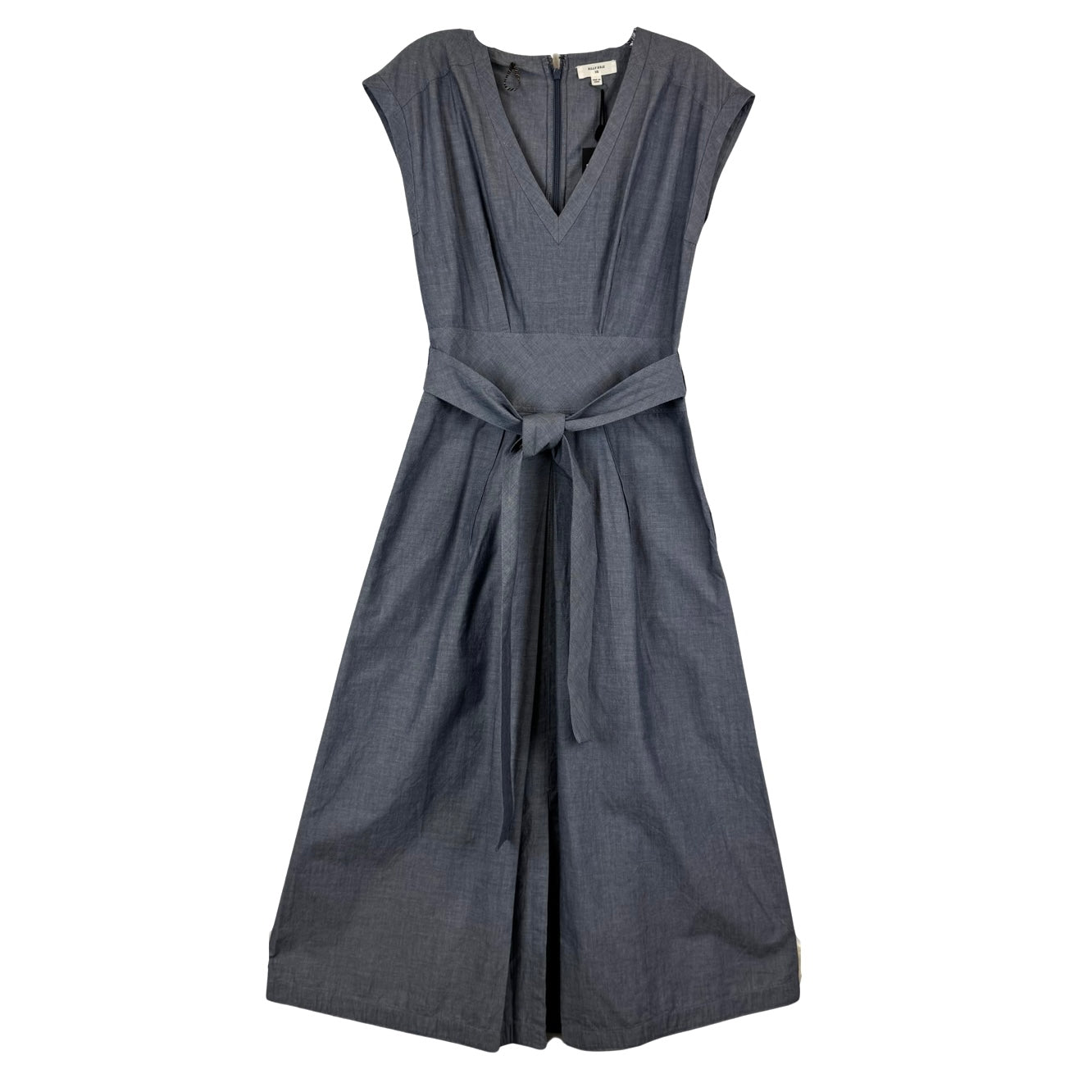 Billy Reid Chambray V-Neck Dress