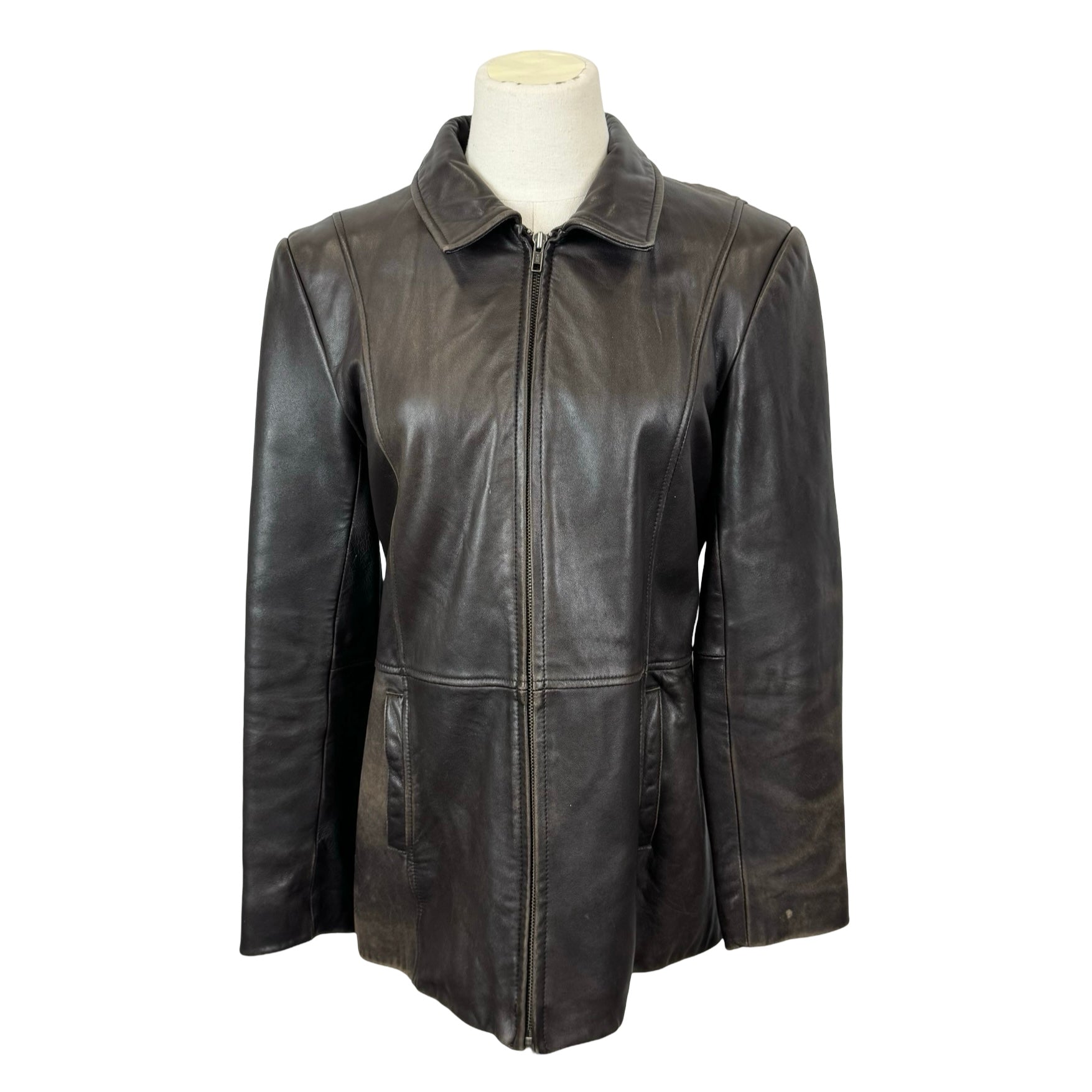 Vintage Alfani Outerwear Leather Jacket