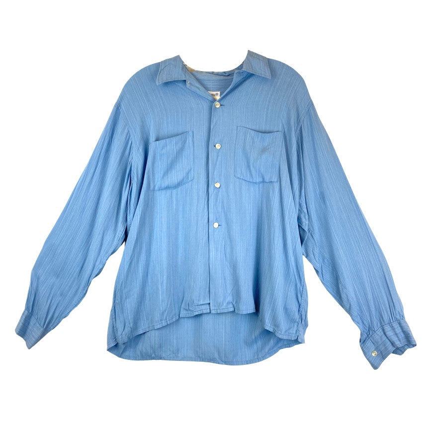 Vintage Regency Stripe Button Up Shirt-Thumbnail