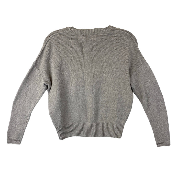 James Perse Wide And Cropped Knit Pullover Sweater