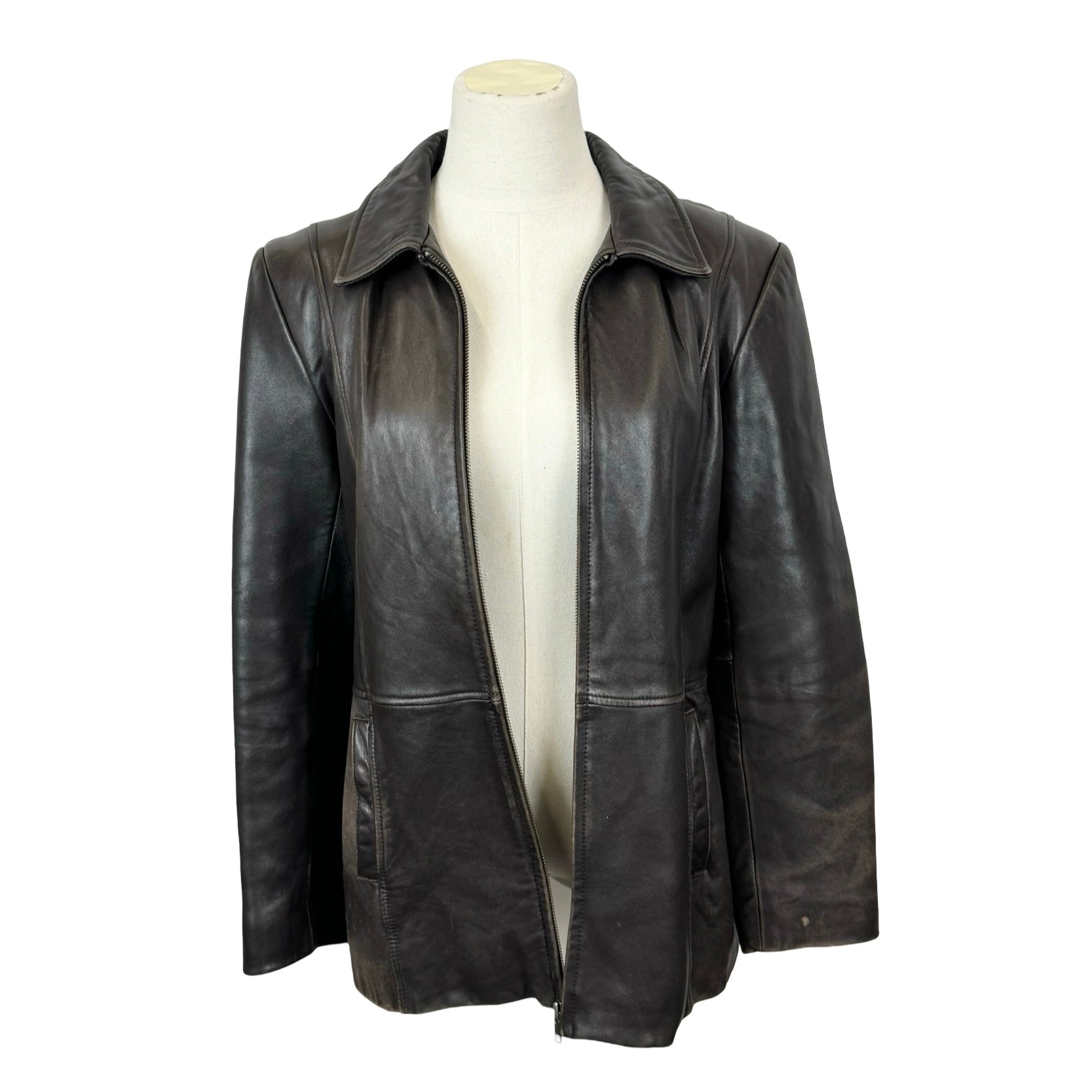 Vintage Alfani Outerwear Leather Jacket