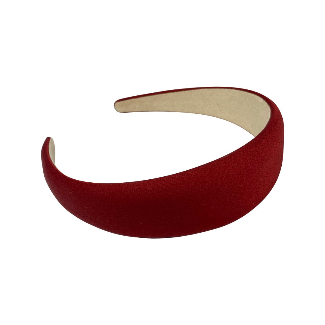 Satin Finish Headband-Red