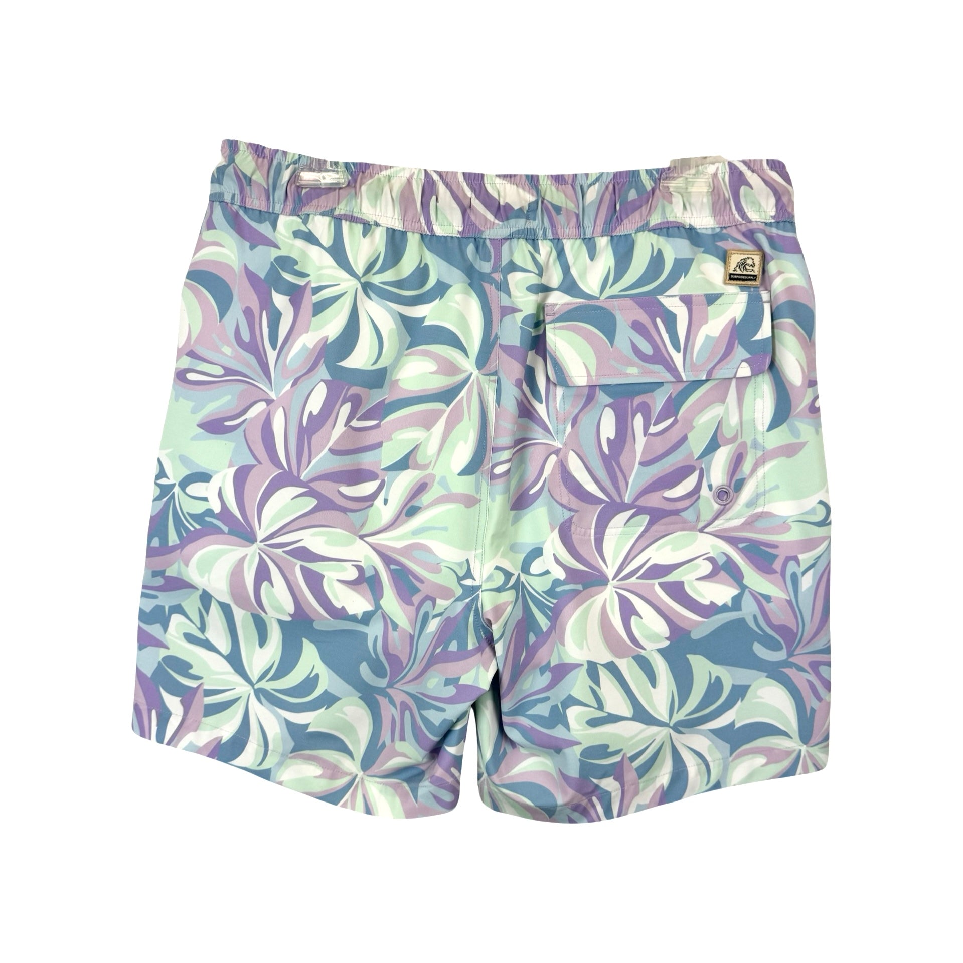 Surfside Supply Pastel Leaf Swim Trunks