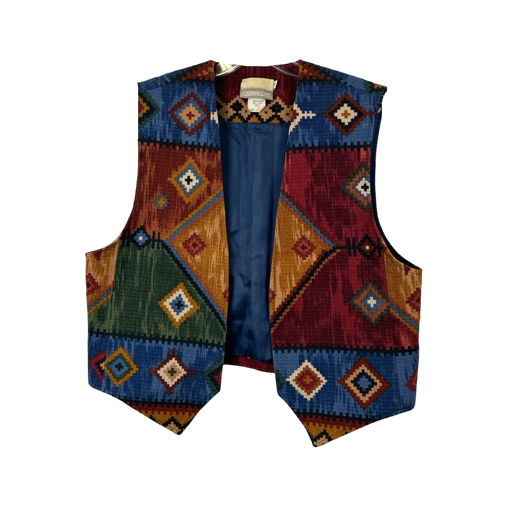 Vintage Coldwater Creek Western Pattern Vest