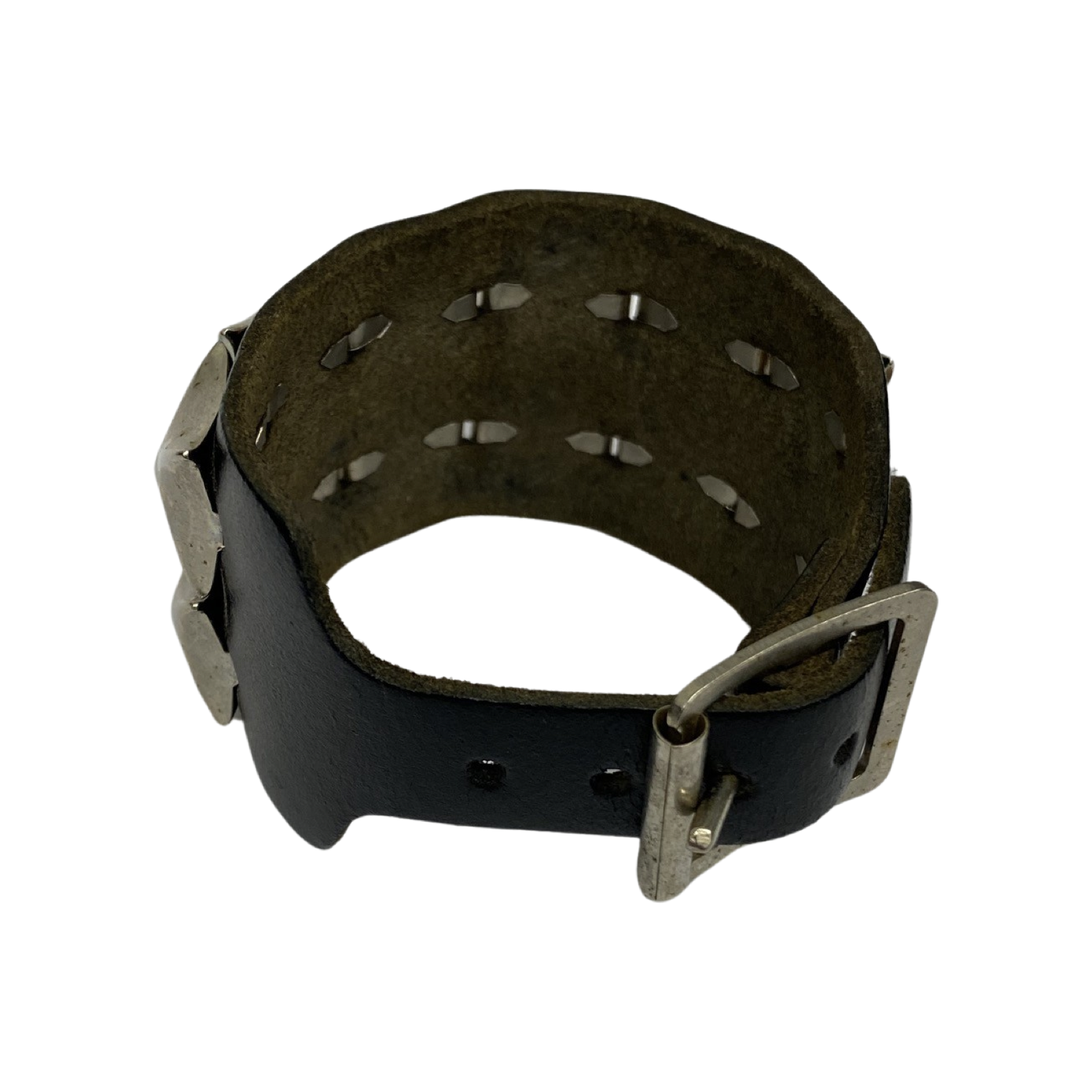 Studded Leather Strap Cuff Bracelet