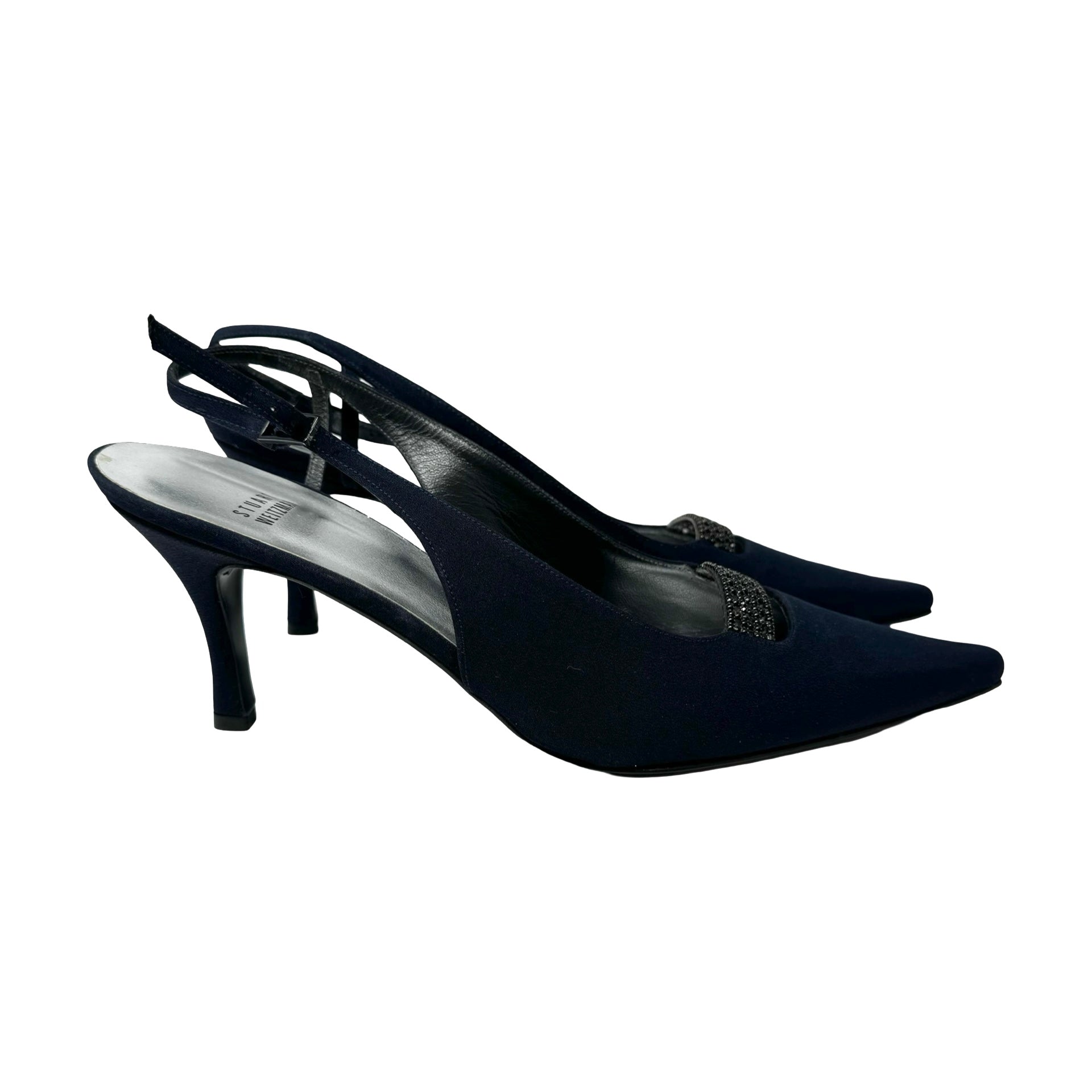 Stuart Weitzman Pointed Toe Slingback Heel