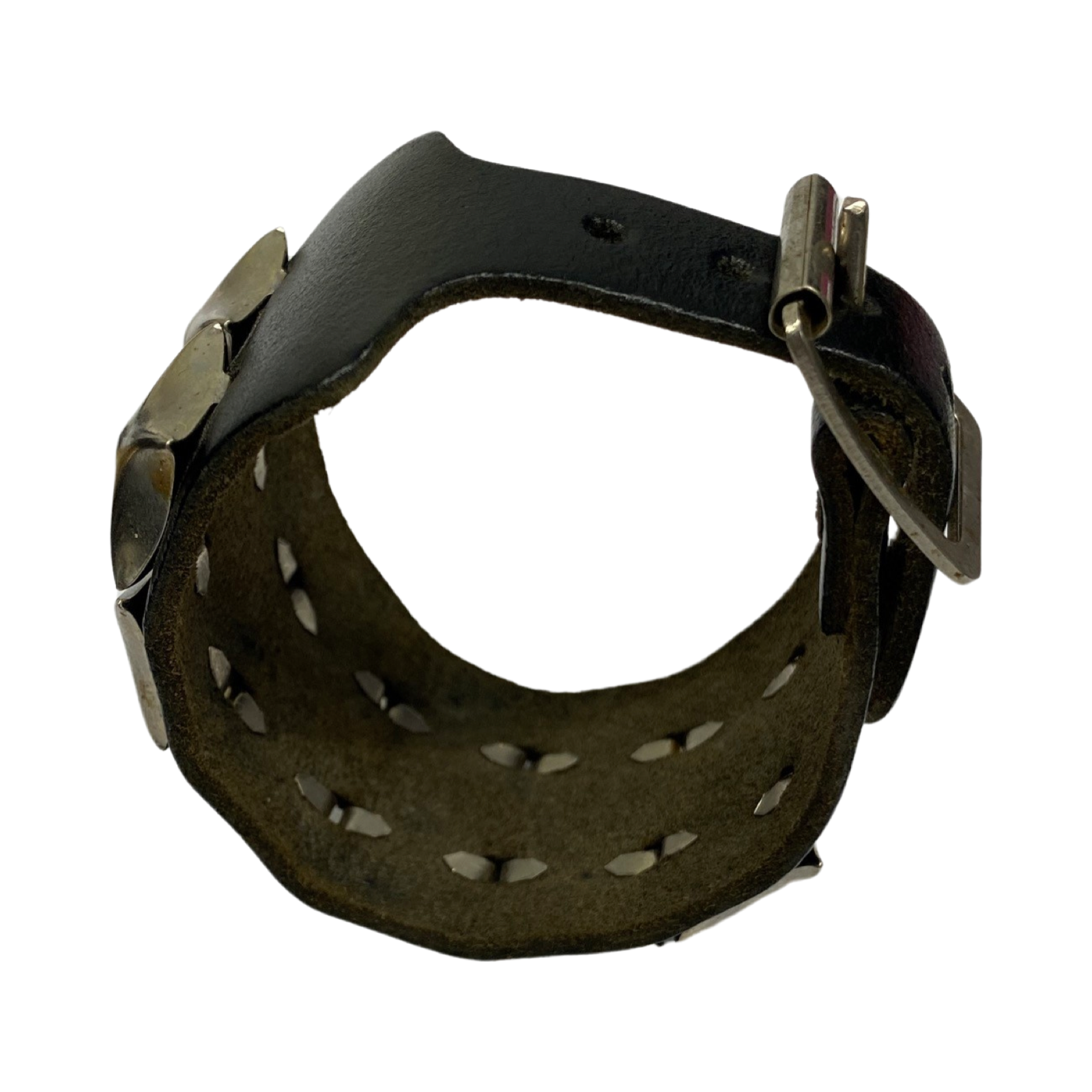 Studded Leather Strap Cuff Bracelet
