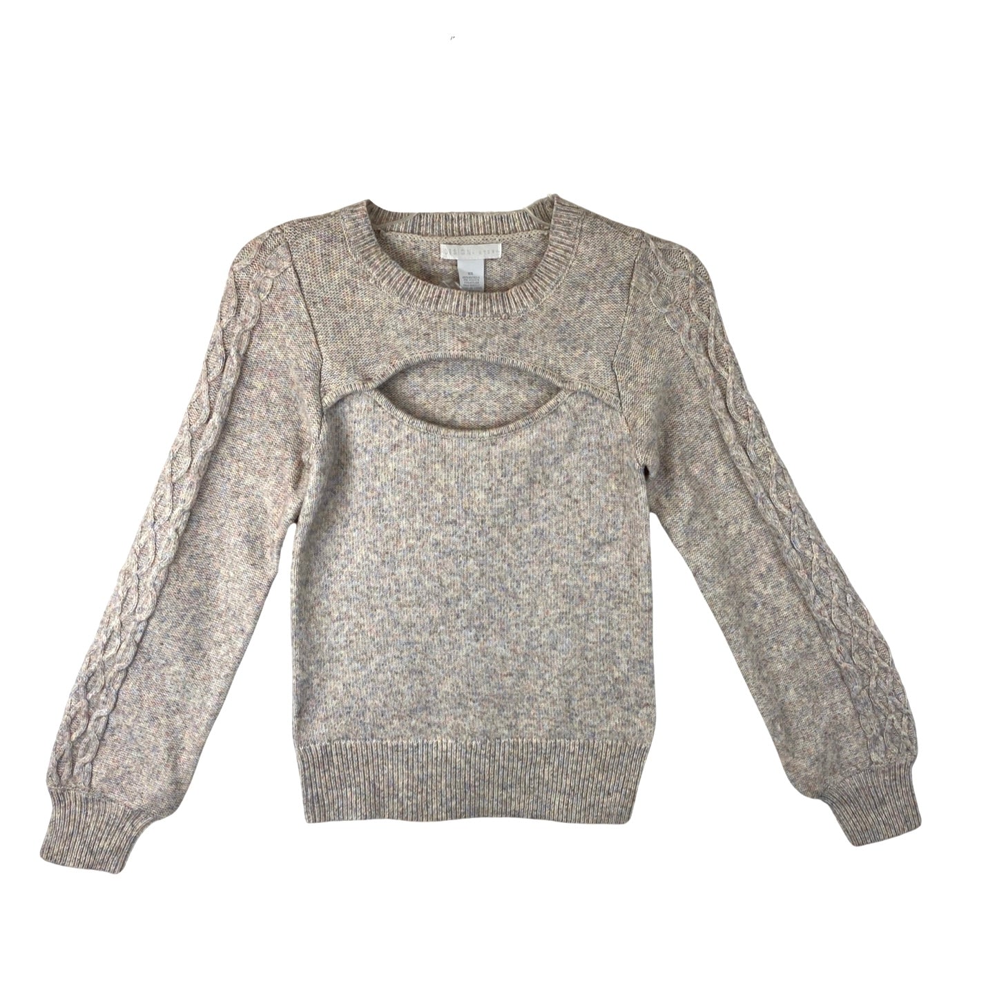 Design History Cut-Out Pullover Sweater