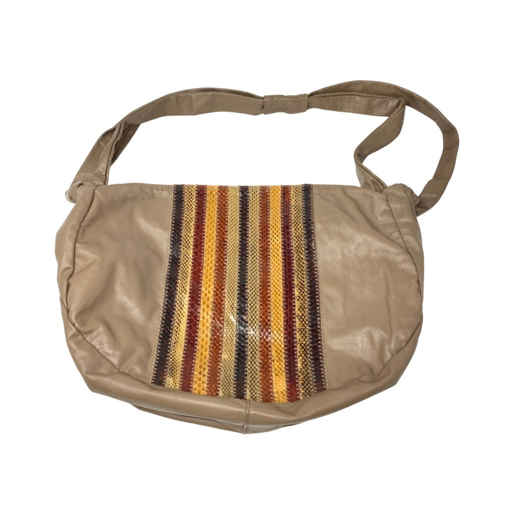 Vintage Bassous Bags by Jane Snake Print Shoulder Bag-Thumbnail