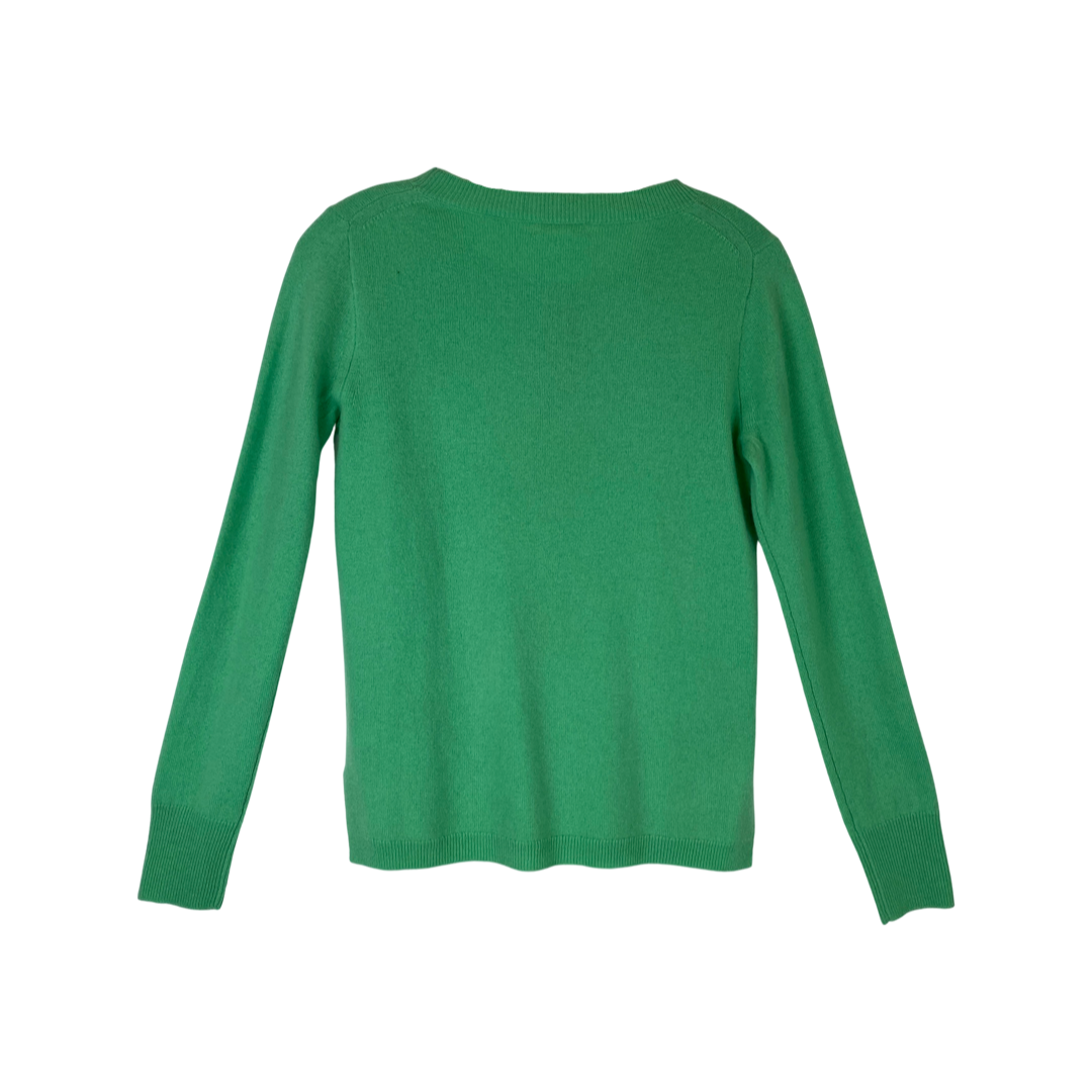 J. Crew Apple Cashmere Sweater-Back