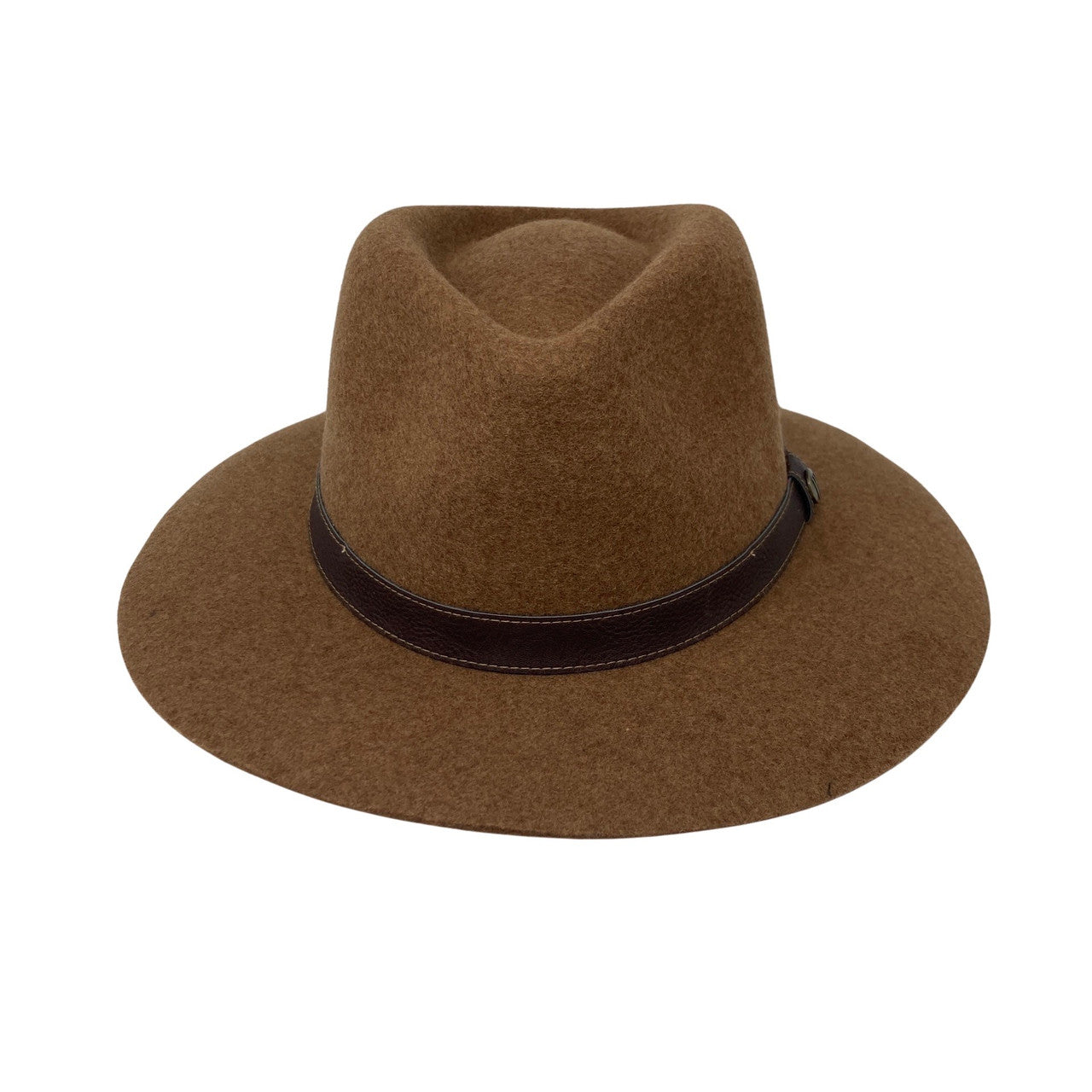 Wallaroo Hat Company Wool Felt Durango Fedora-brown front