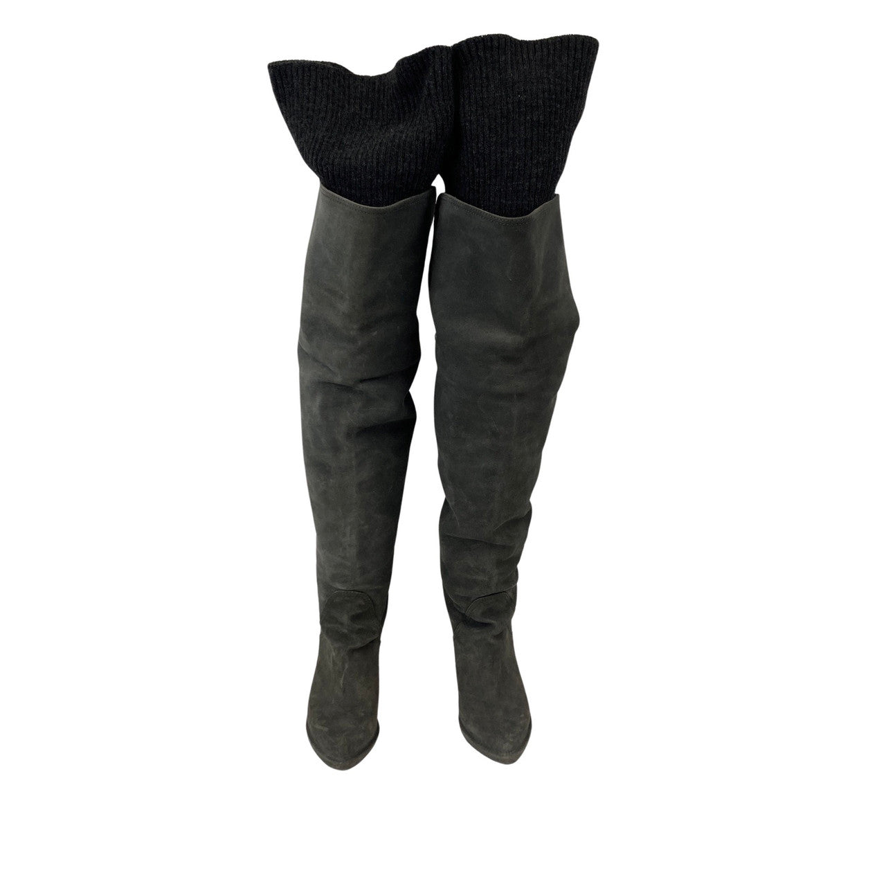 Givenchy Thigh High Suede Boots-front