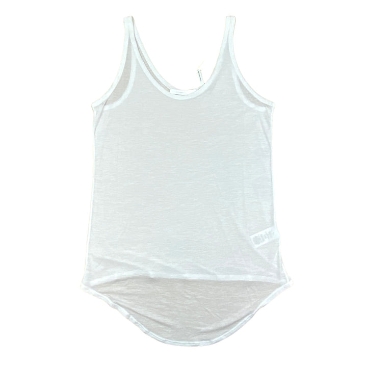 Helmut Lang Scoop Neck Silk Blend Tank Top