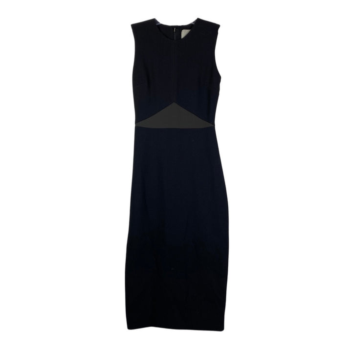 Jason Wu Black Sleeveless Midi Dress-Thumbnail