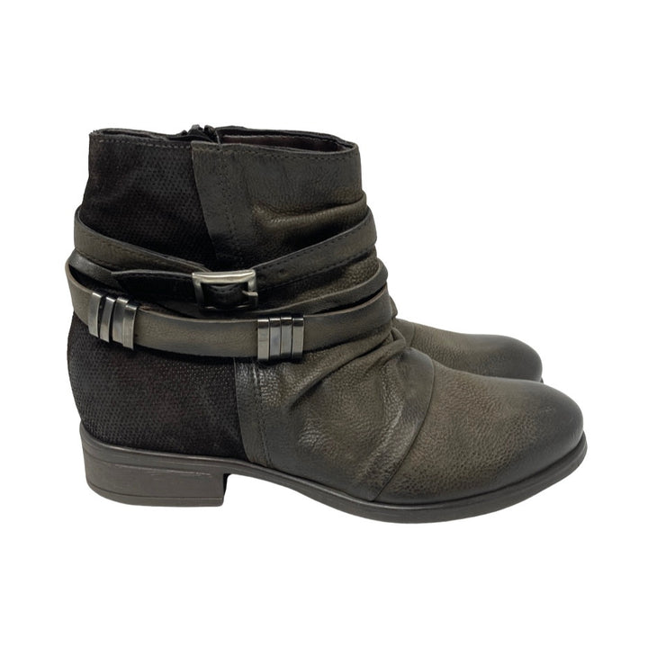 Miz Mooz Ankle Strap Detail Boots-brown thumbnail