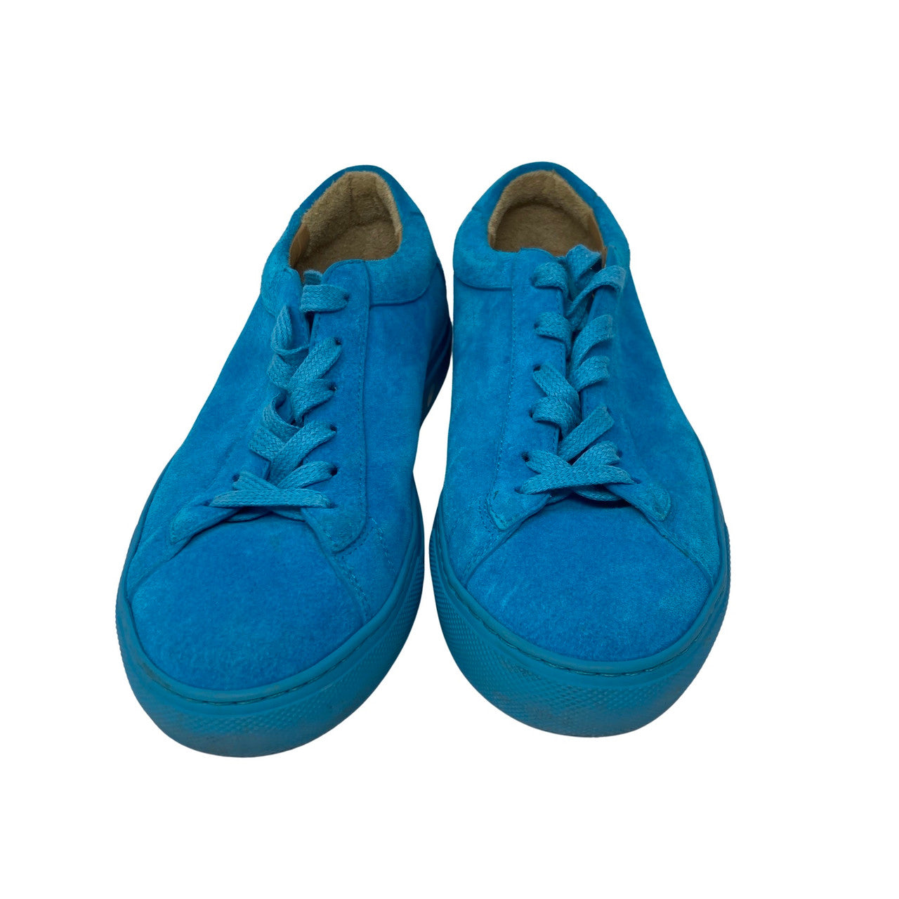 KOIO Turquoise Suede Sneakers-front