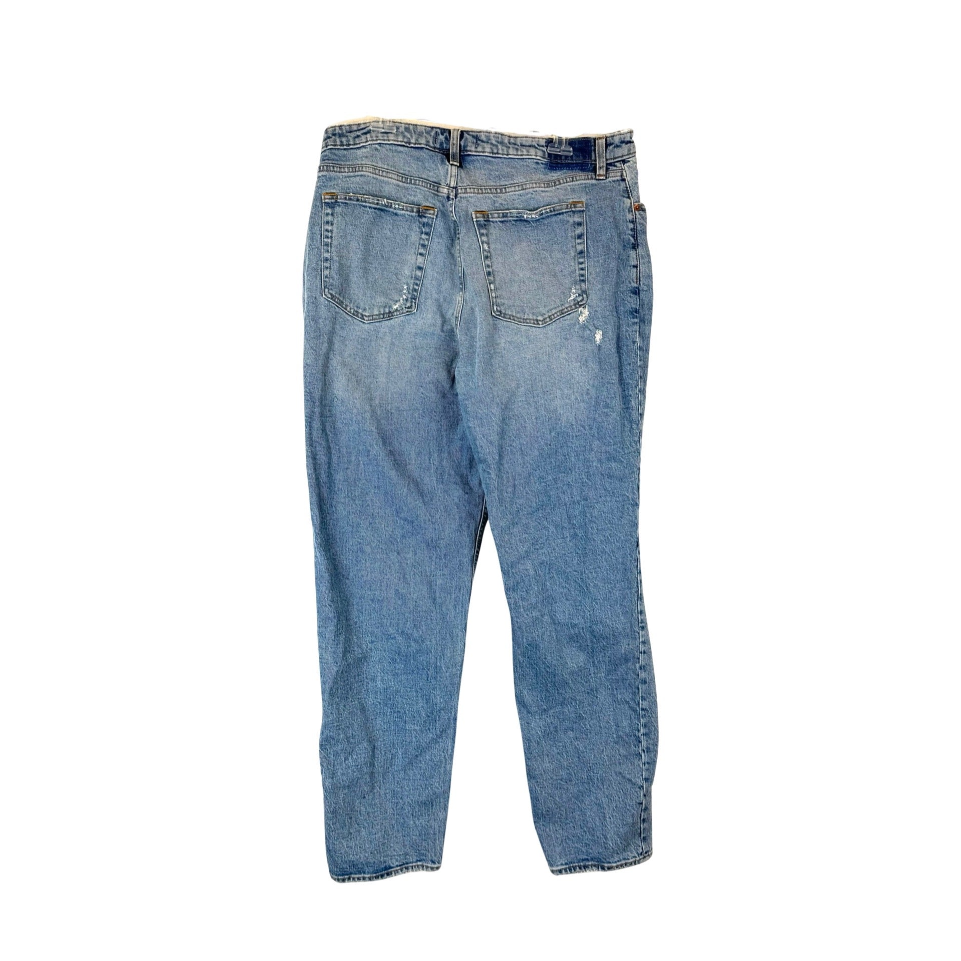 Abercrombie & Fitch The Dad High Rise Distressed Jeans