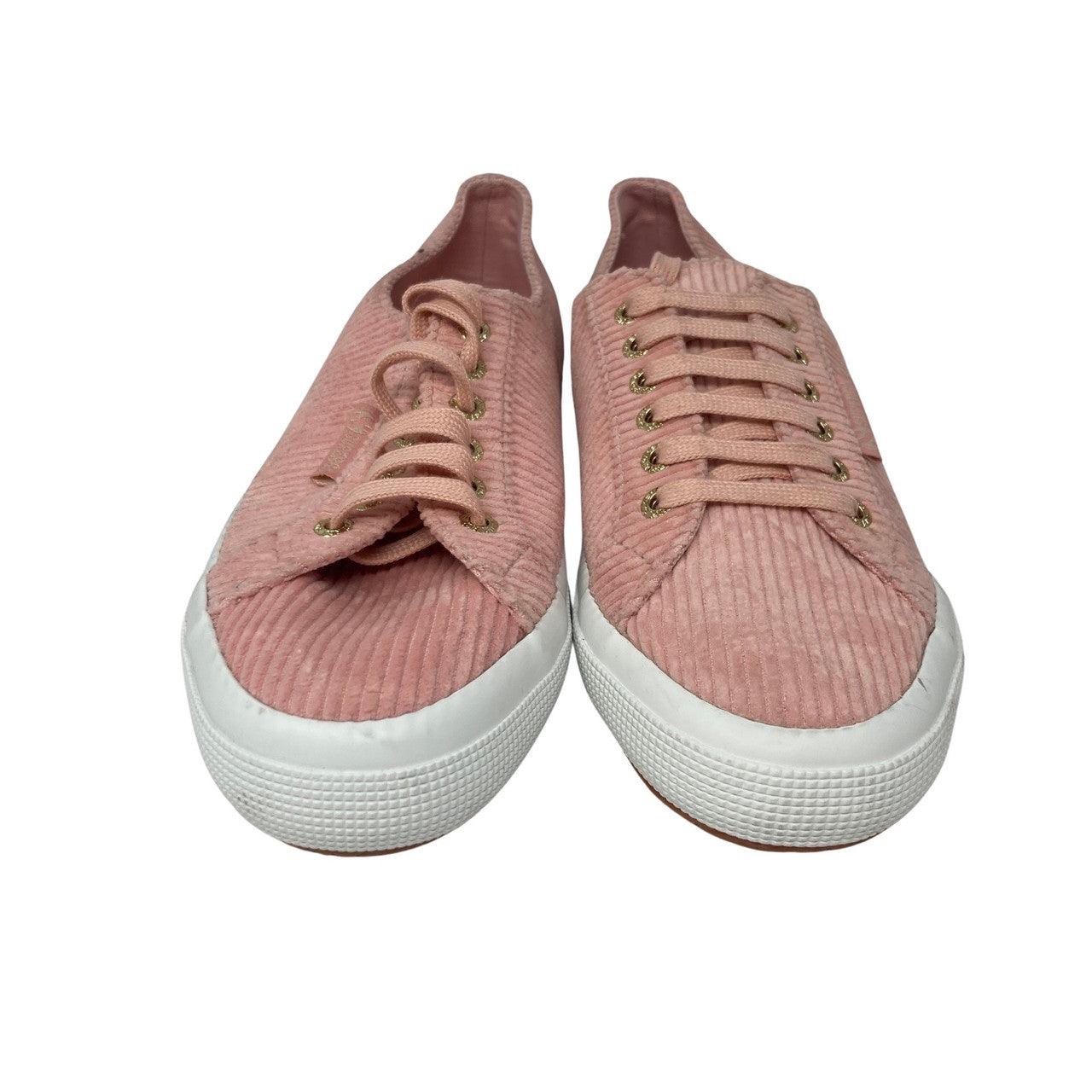 Superga X Something Navy Pink Cord Sneakers-front
