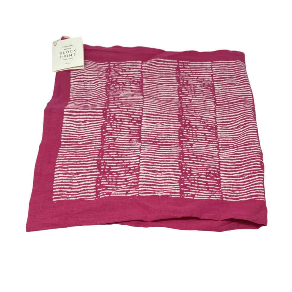 Sir and Madam Pure Linen Grain Stripe Print Pillowcase-Detail3