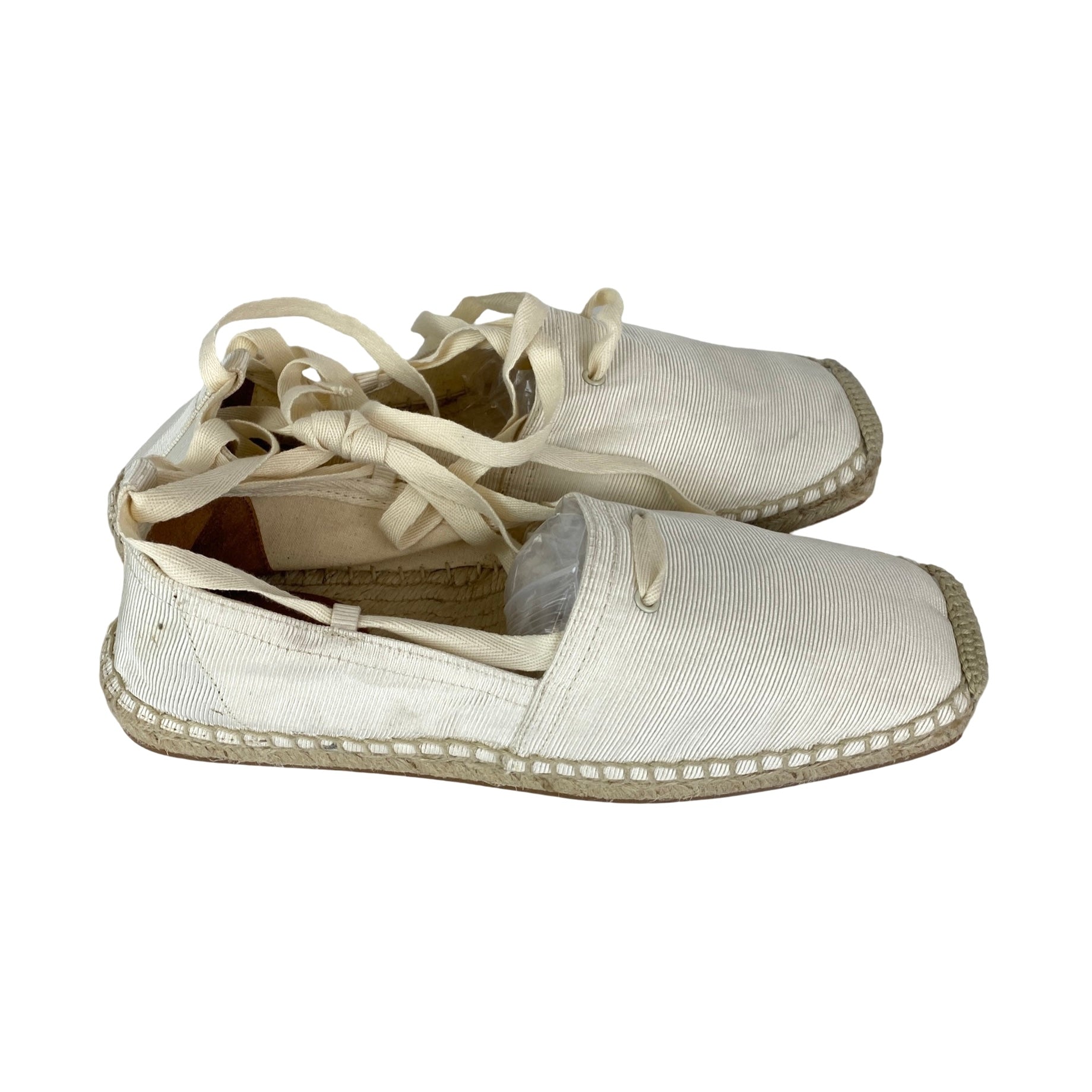 & Other Stories Square Toe Lace Up Espadrilles