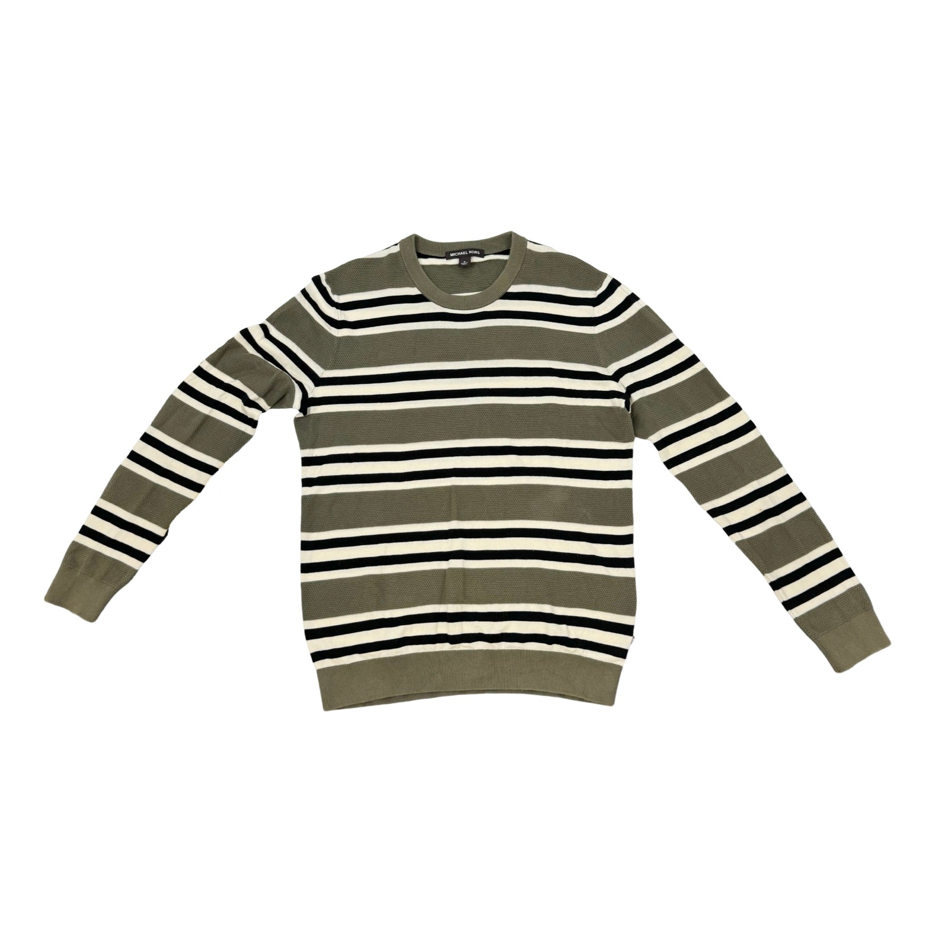 Michael Kors Striped Long Sleeve Crewneck