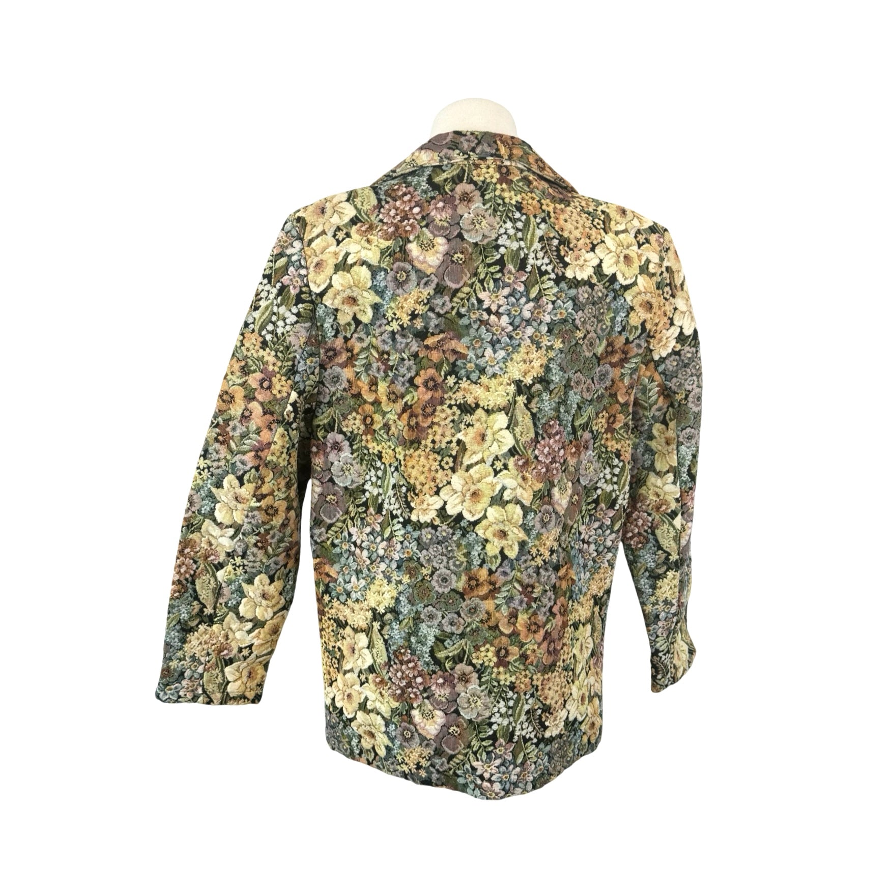 Vintage Glances Floral Tapestry Blazer