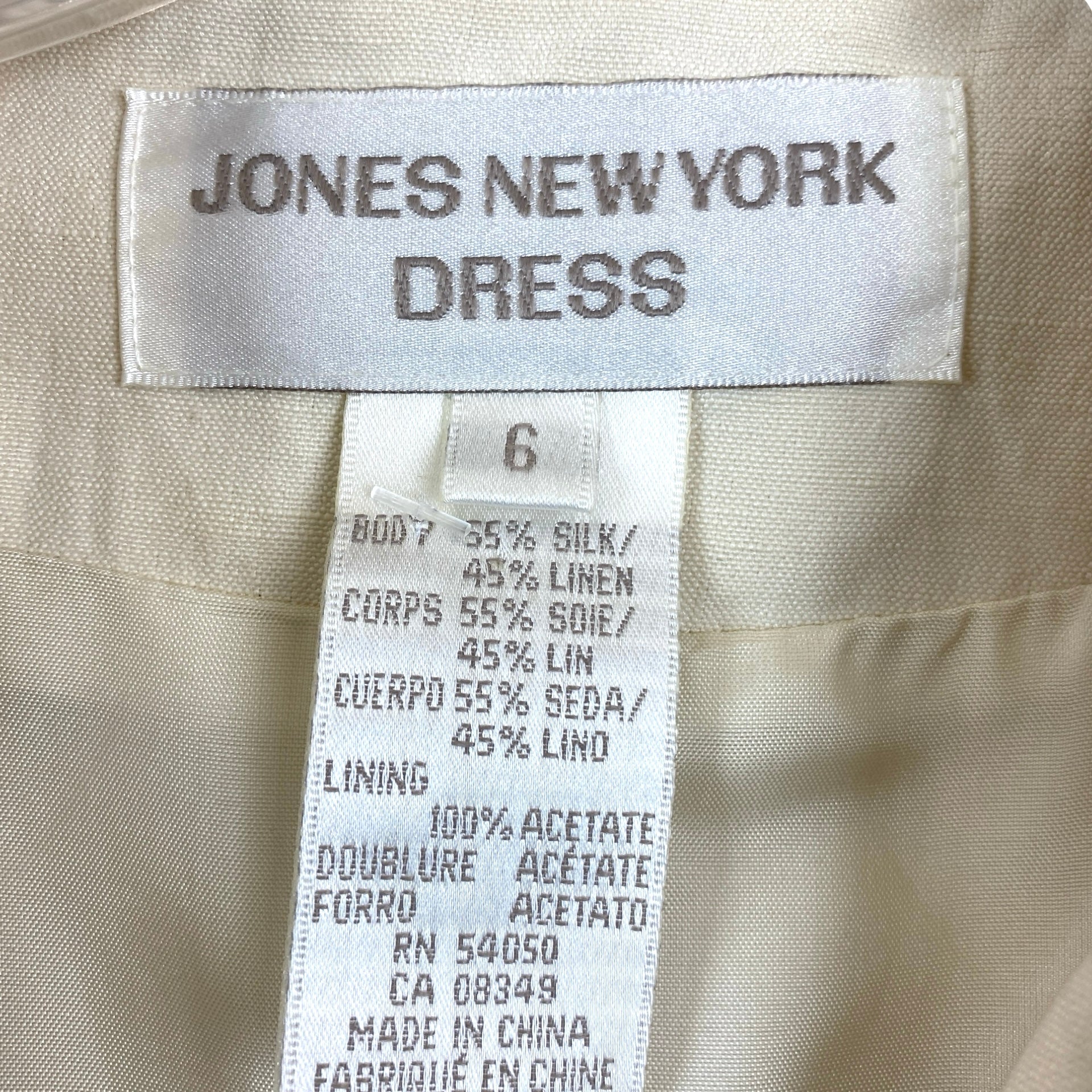 Vintage Jones New York Double Breasted Button Up Dress