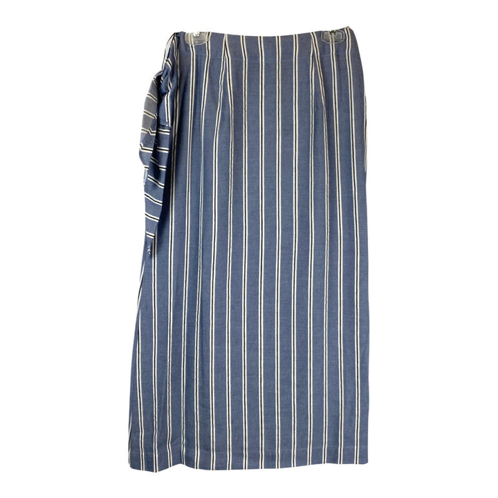 Kal Rieman Summer Wrap Skirt-blue back