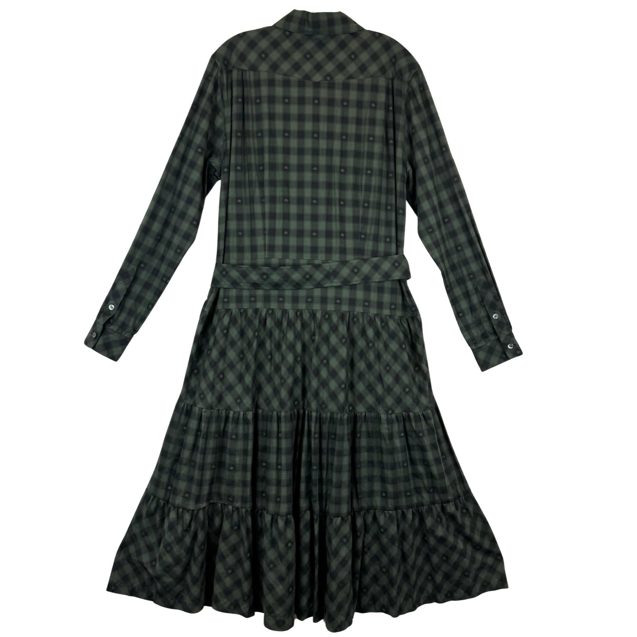 Billy Reid Fleur De Lis Plaid Shirt Dress