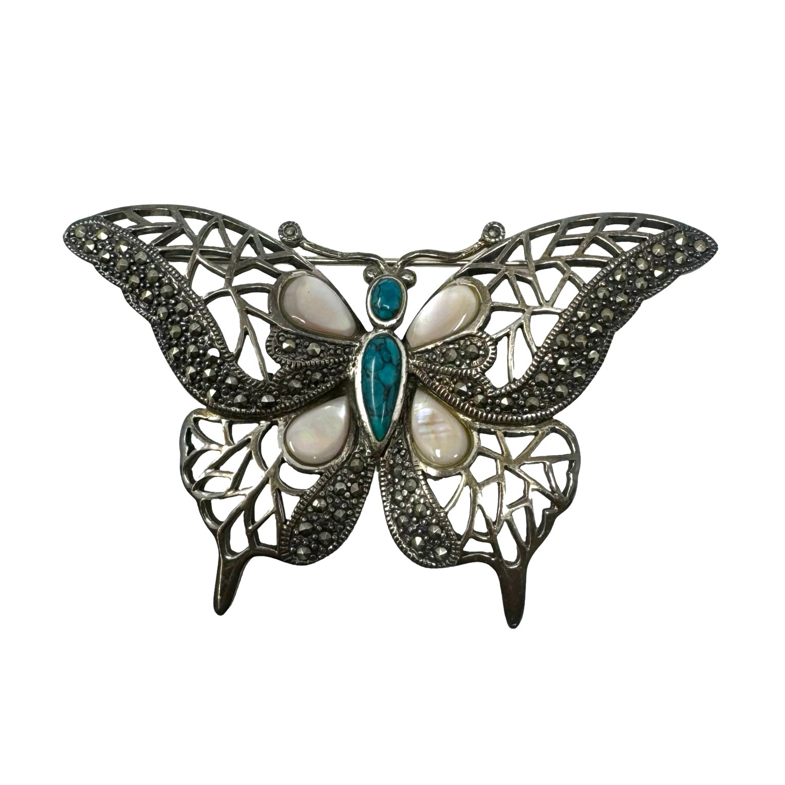 Sterling Silver Butterfly Brooch