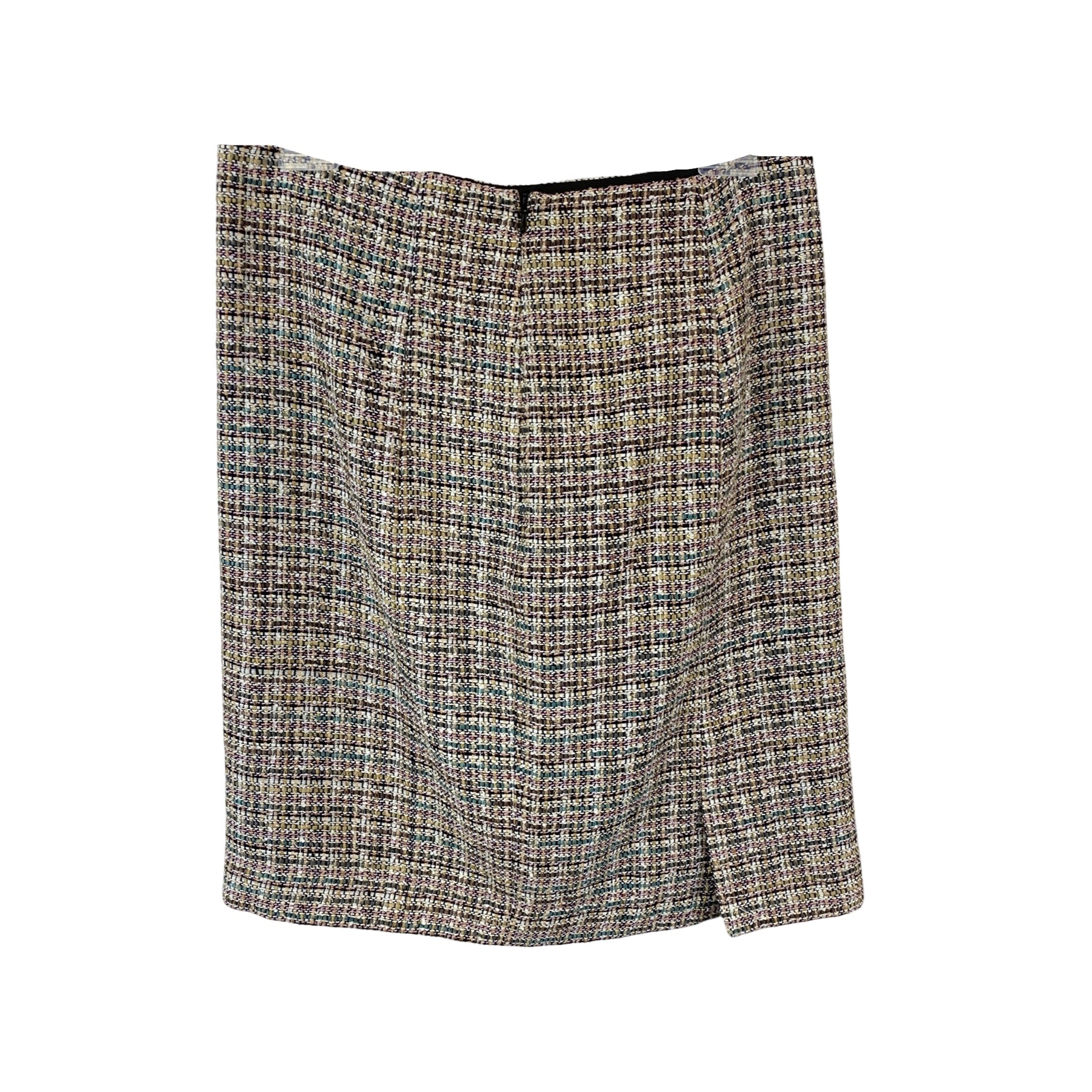 Brooks Brothers Metallic Tweed Pencil Skirt