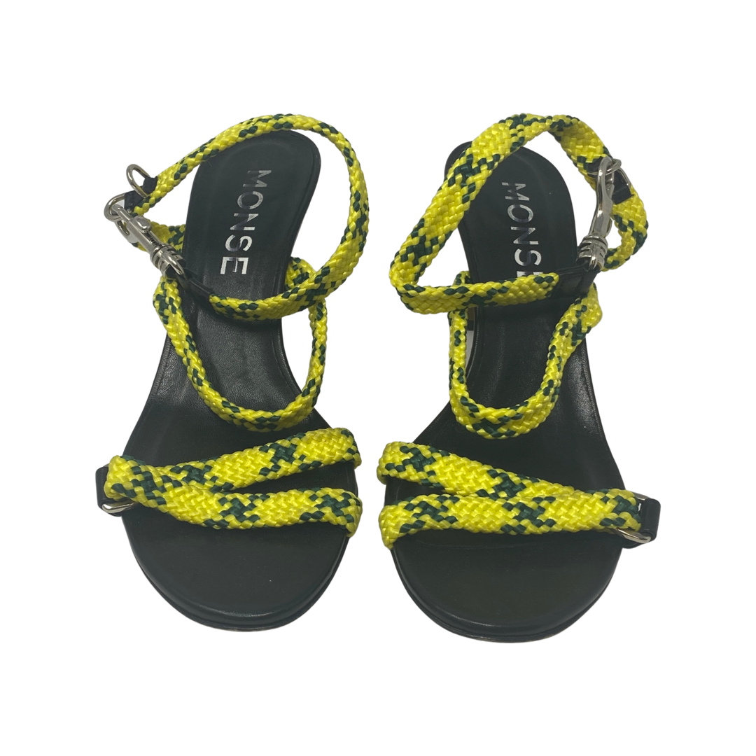 Monse Multicolor Rope Strap Heels-Front