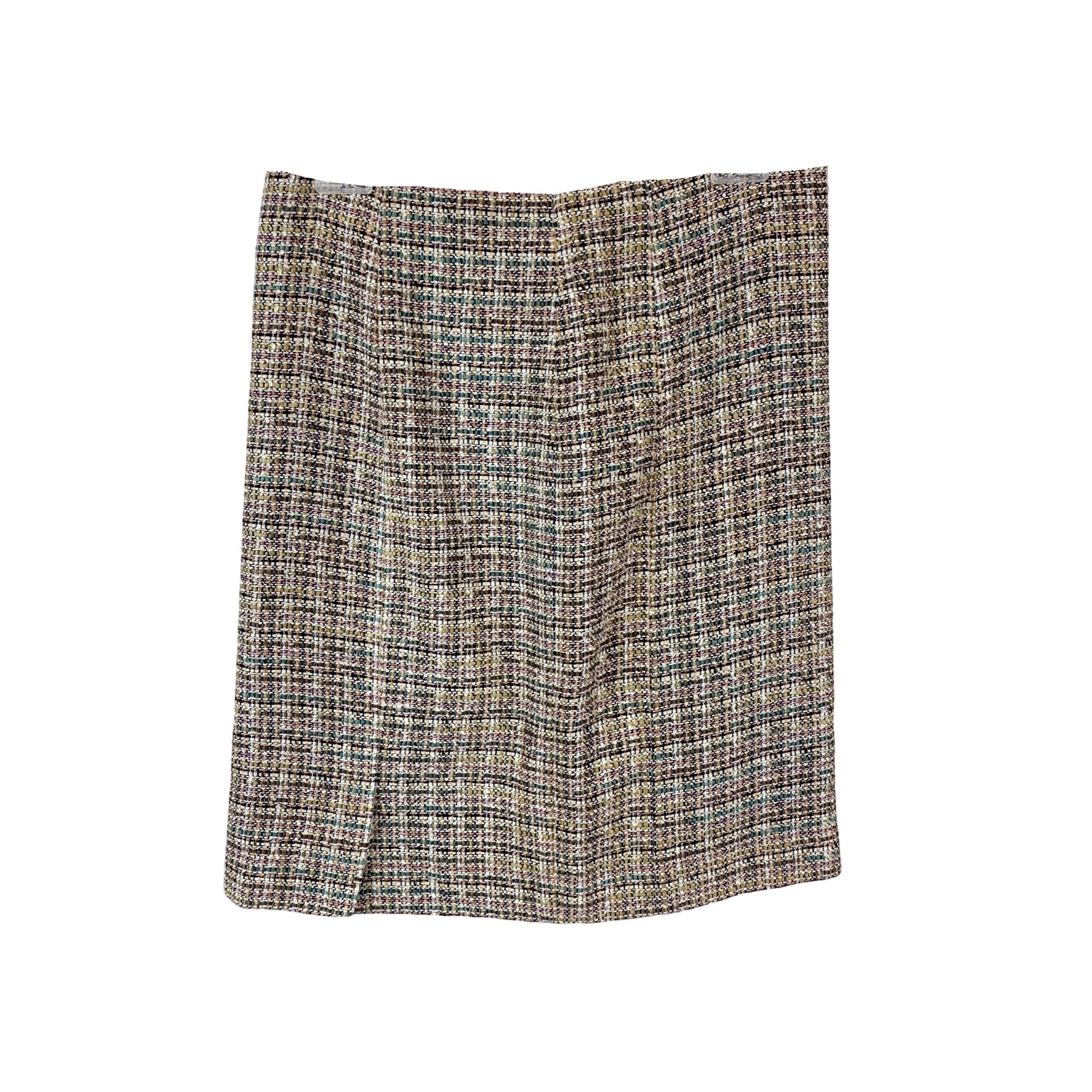 Brooks Brothers Metallic Tweed Pencil Skirt