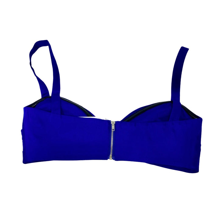 LBV Twill Bra Top-Purple Back