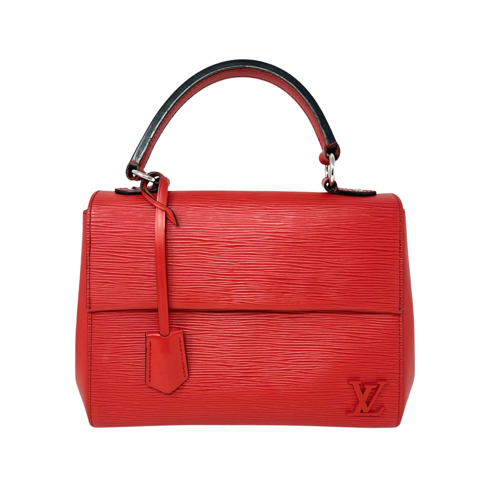 Louis Vuitton Epi Cluny BB Coquelicot Leather Handbag