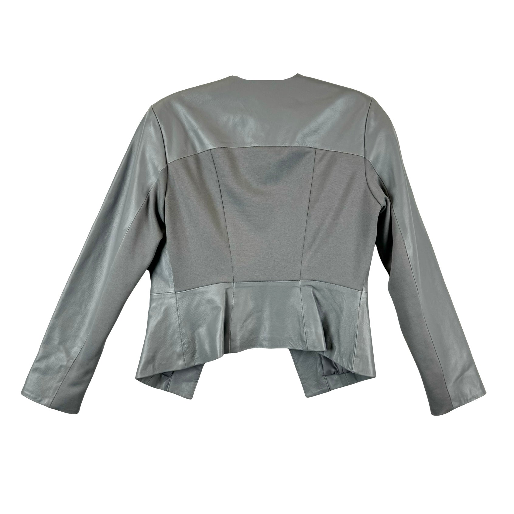 Hal Rubenstein Gray Leather Jacket