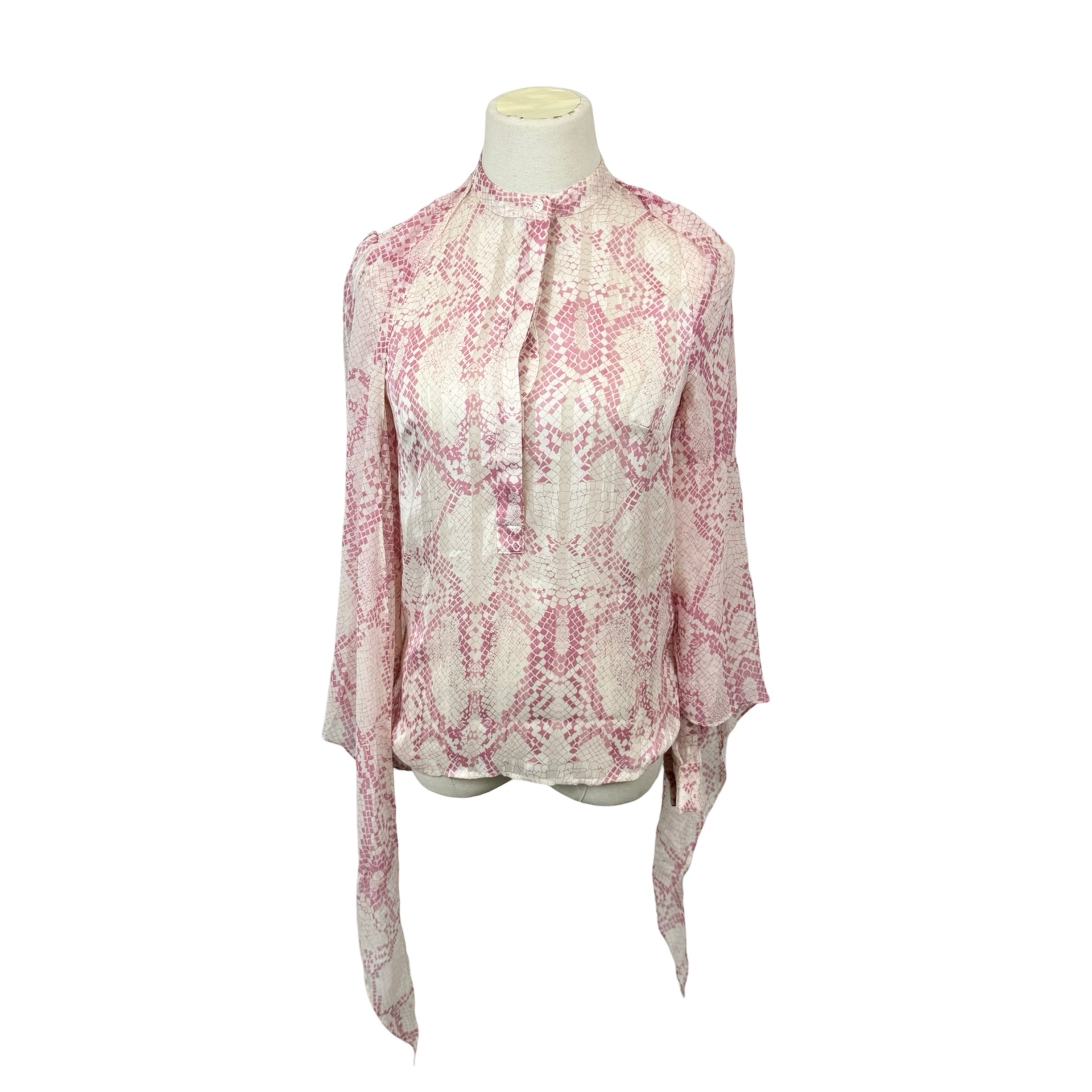 Reiss Erica Snake Effect Blouse