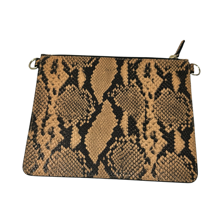 Theory Snakeskin Embossed Transformer Pouch