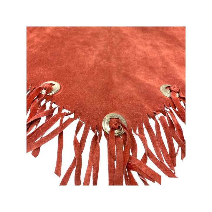 Minnetonka Fringed Leather Bandana-Detail