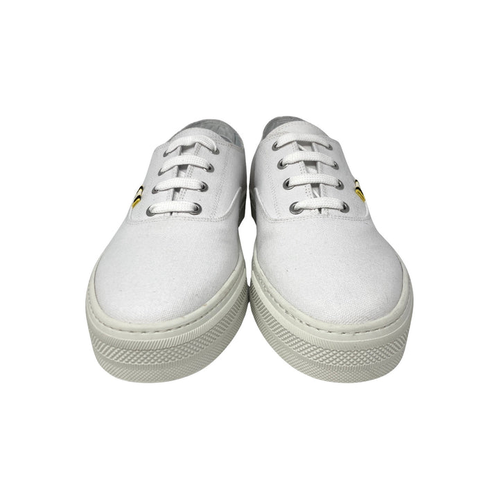 Aprix All White Canvas Sneaker-front