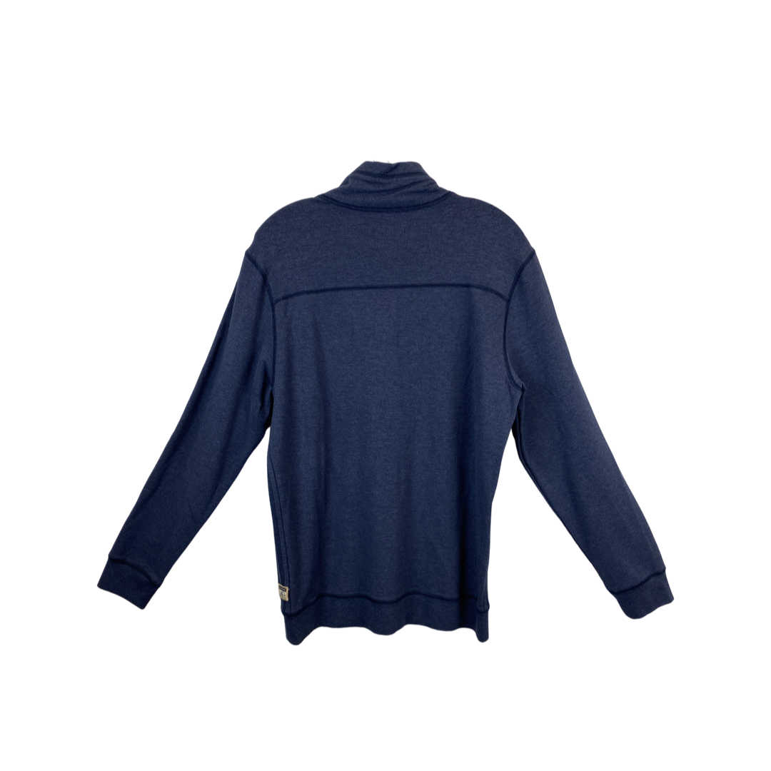 Surfside Supply Navy Heather Half Zip Pullover-back