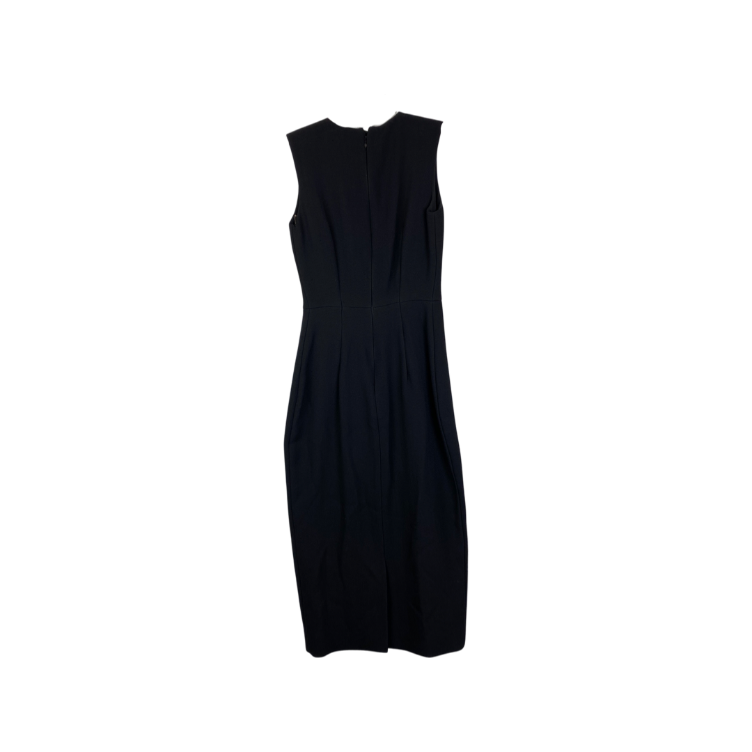 Jason Wu Black Sleeveless Midi Dress-Back