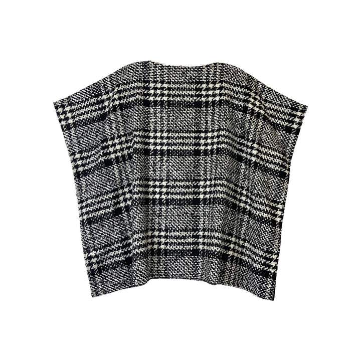 Kal Rieman Houndstooth Tweed Poncho-back