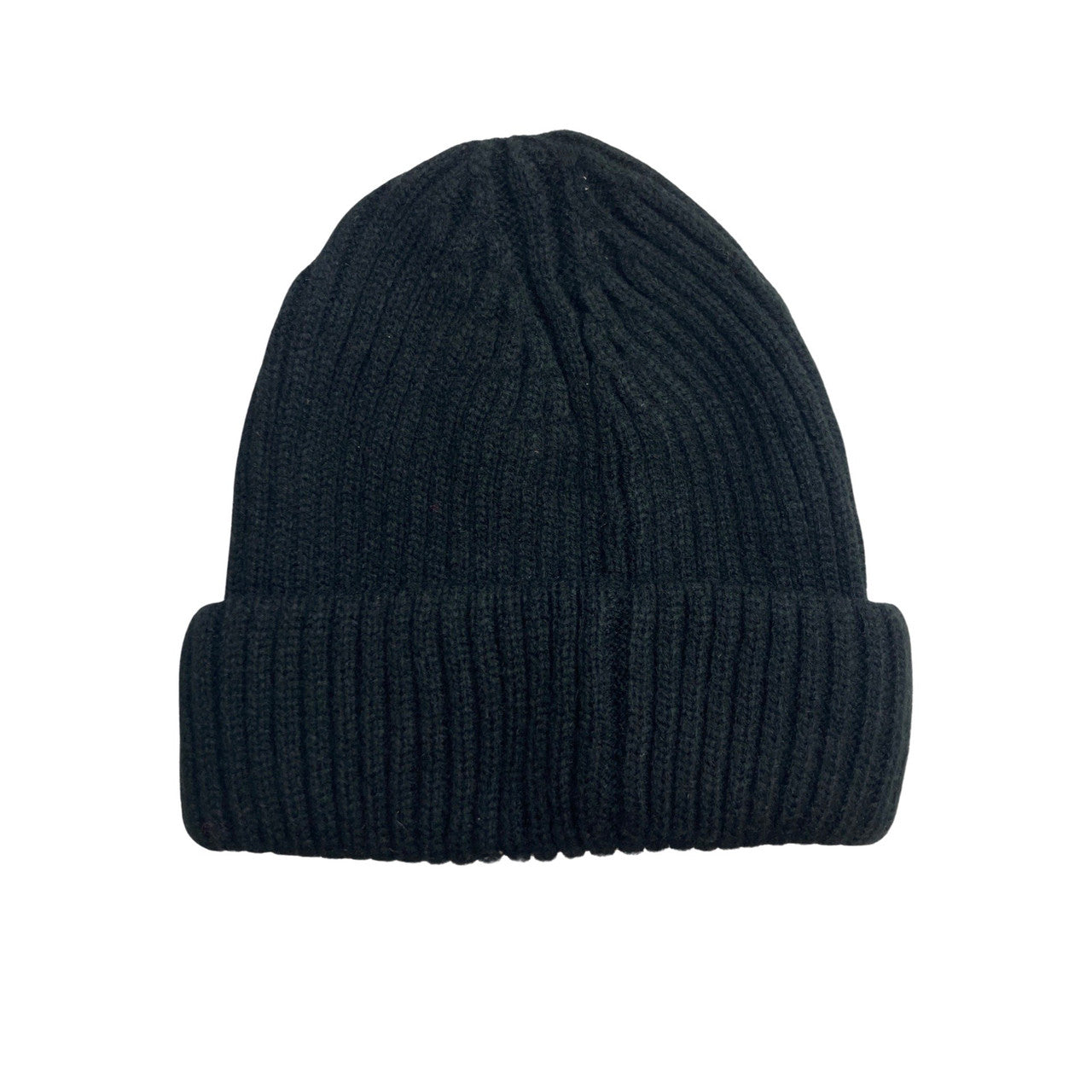 WESC Thick Rib Knit Beanie-black back