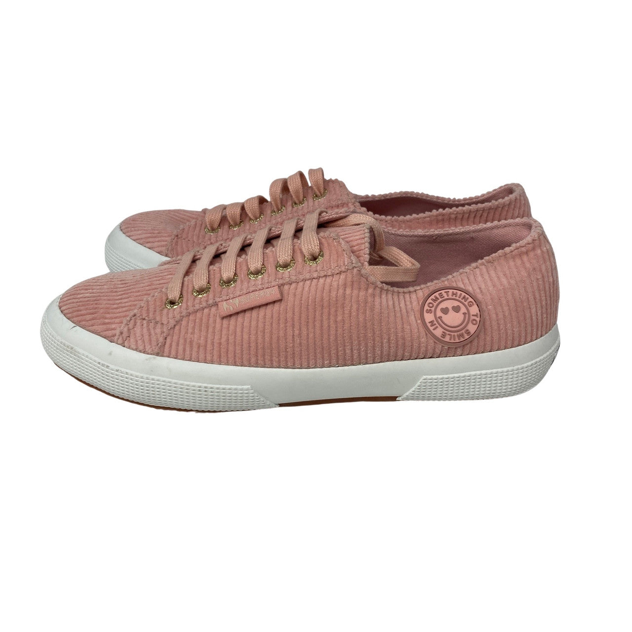 Superga X Something Navy Pink Cord Sneakers-side