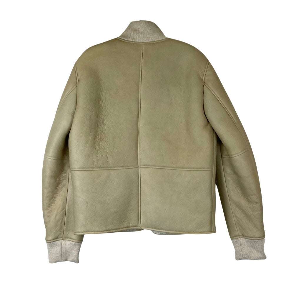 Reiss Crowdall Shearling Bomber-Back